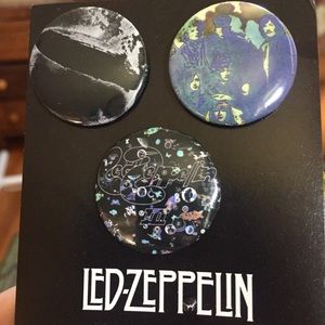 Led Zeppelin III button set - 3 buttons